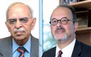 NK Mehra, president, FIP (Left) & José Borghino, Secretary General, International Publishers Association (IPA) (Right)